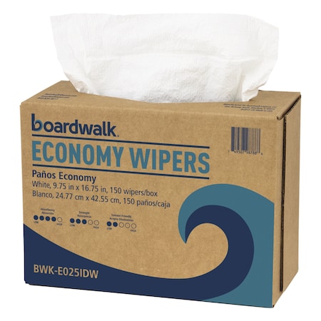 Boardwalk Scrim Wipers, 4-Ply, White, 9 3/4 x 16 3/4, PK900 BWKE025IDW